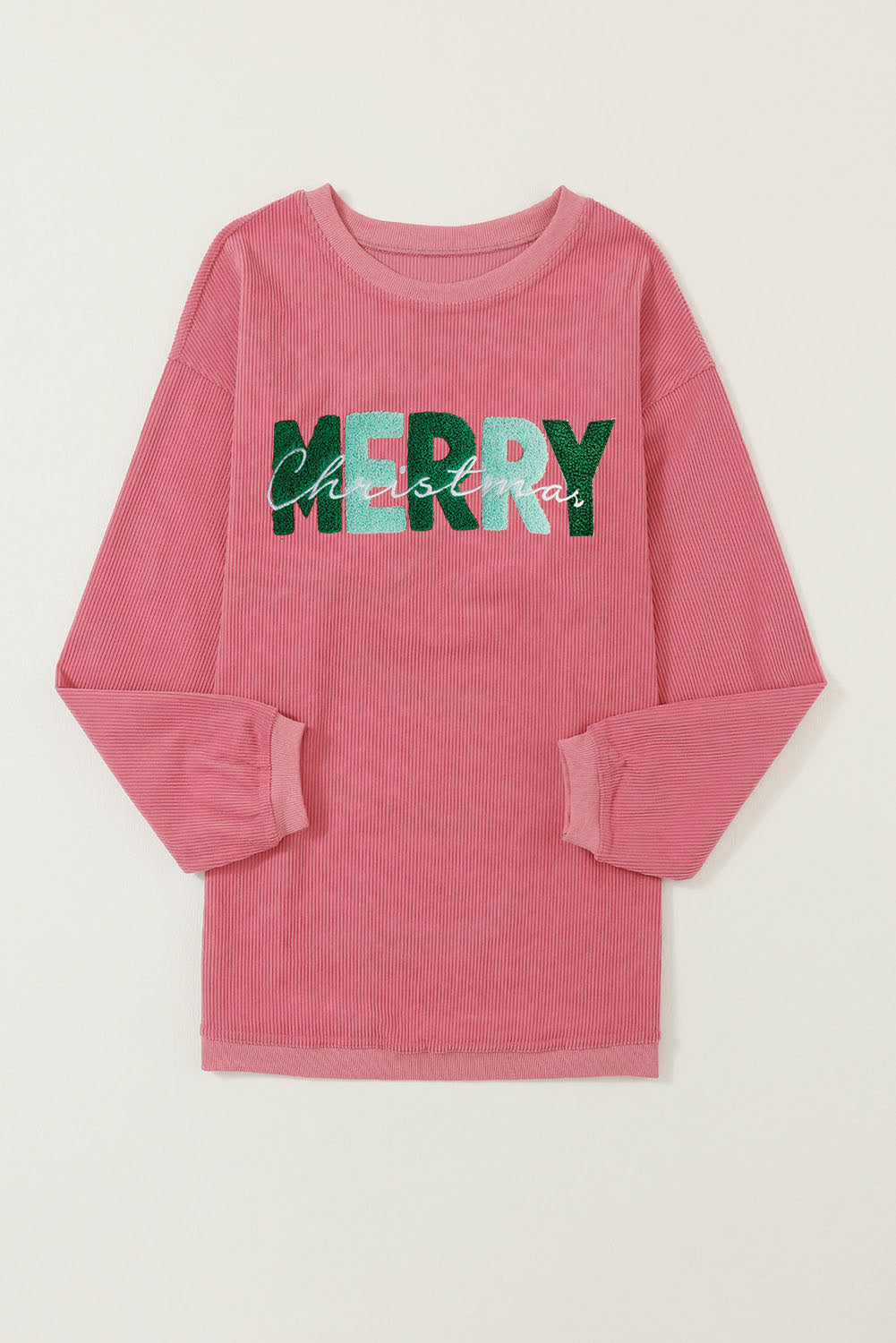 MERRY CHRISTMAS Round Neck Sweatshirt-Jewearrings