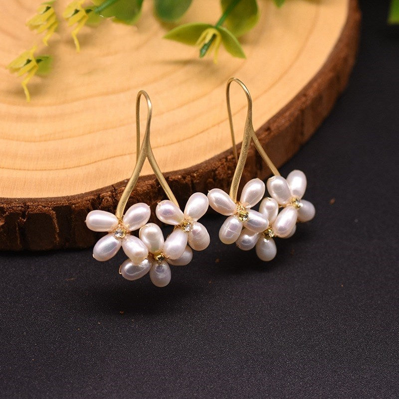 Natural freshwater pearl earrings-Jewearrings