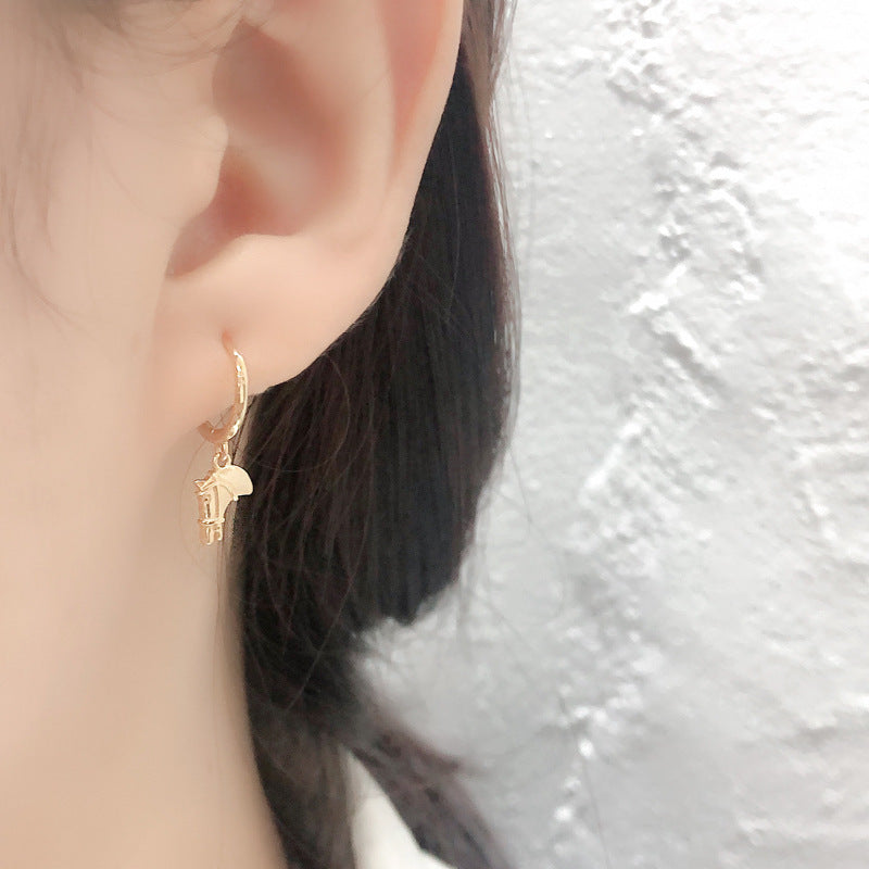 Women's glossy hoop earrings-Jewearrings