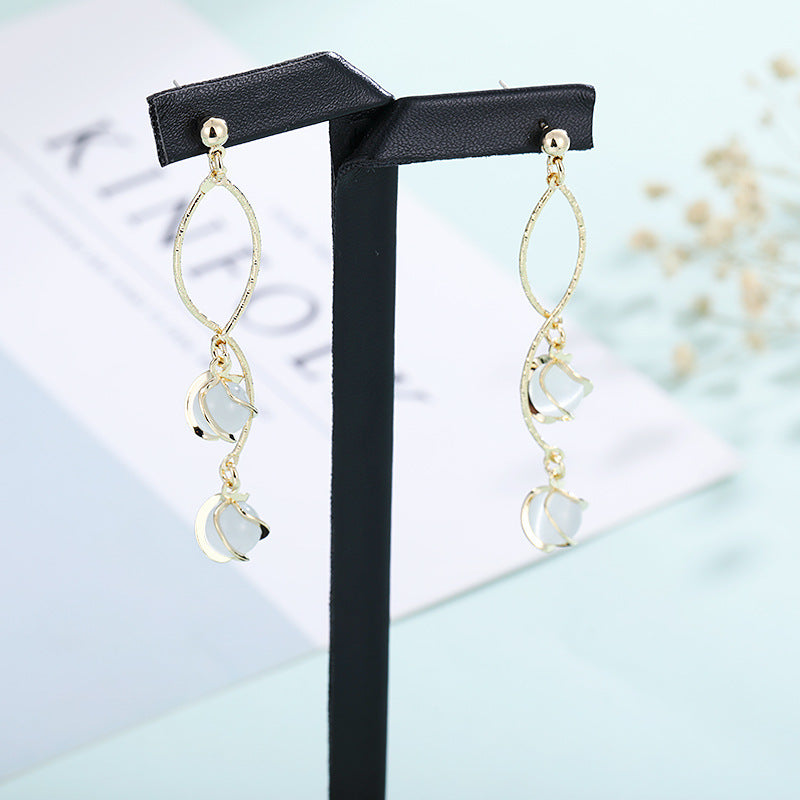 Opal high-end earrings-Jewearrings