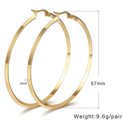 Titanium Earrings Simple Street Style Jewelry-Jewearrings