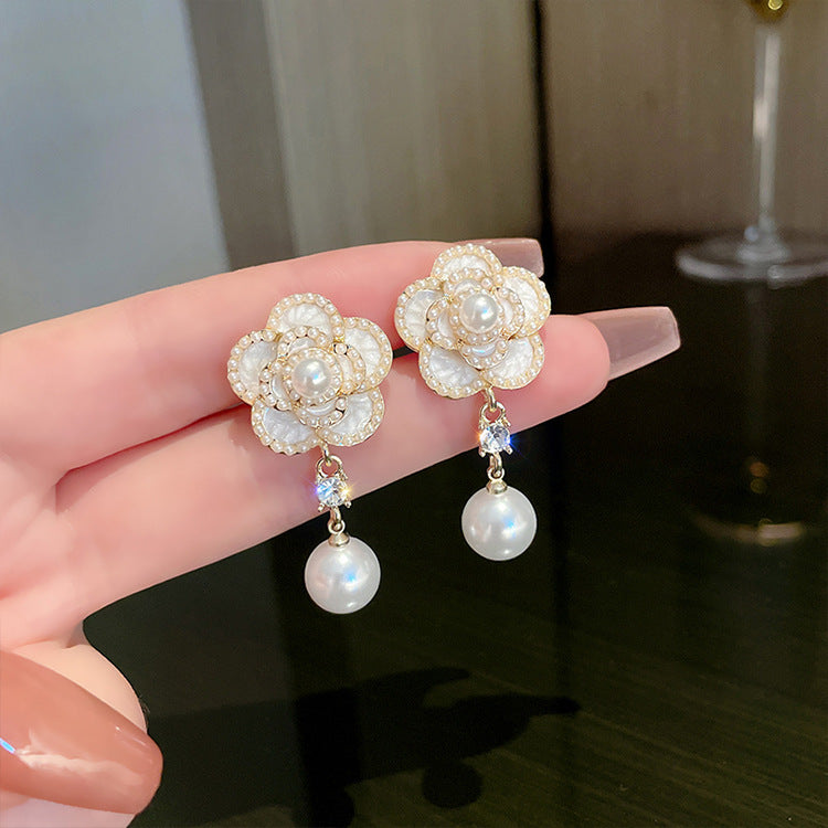 Women's Fashion Temperament Pearl Vintage Earrings-Jewearrings