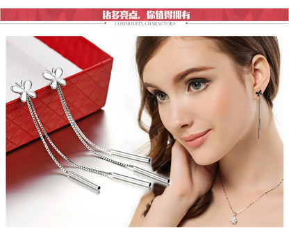 Silver Earrings Weihua Women's European And American Retro Tassel Women's Earrings Women's Foreign Trade Original Single Export Earrings-Jewearrings