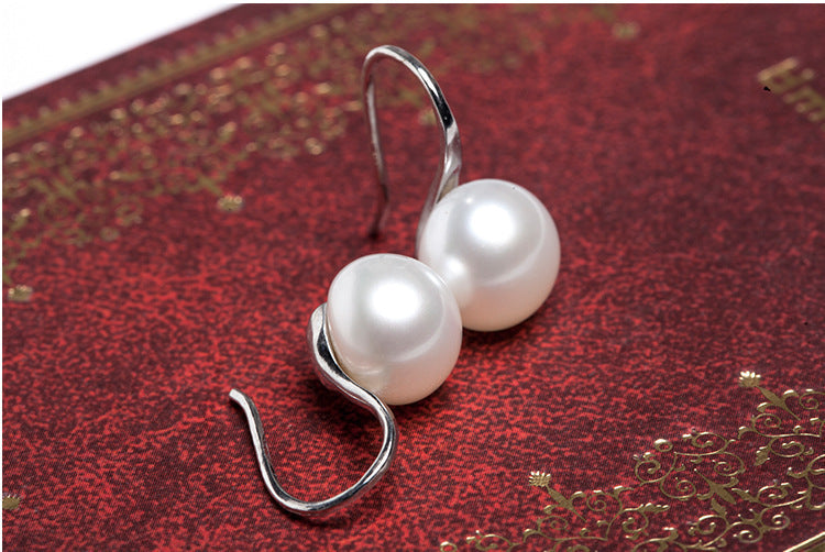 Micro-set pearl earrings-Jewearrings