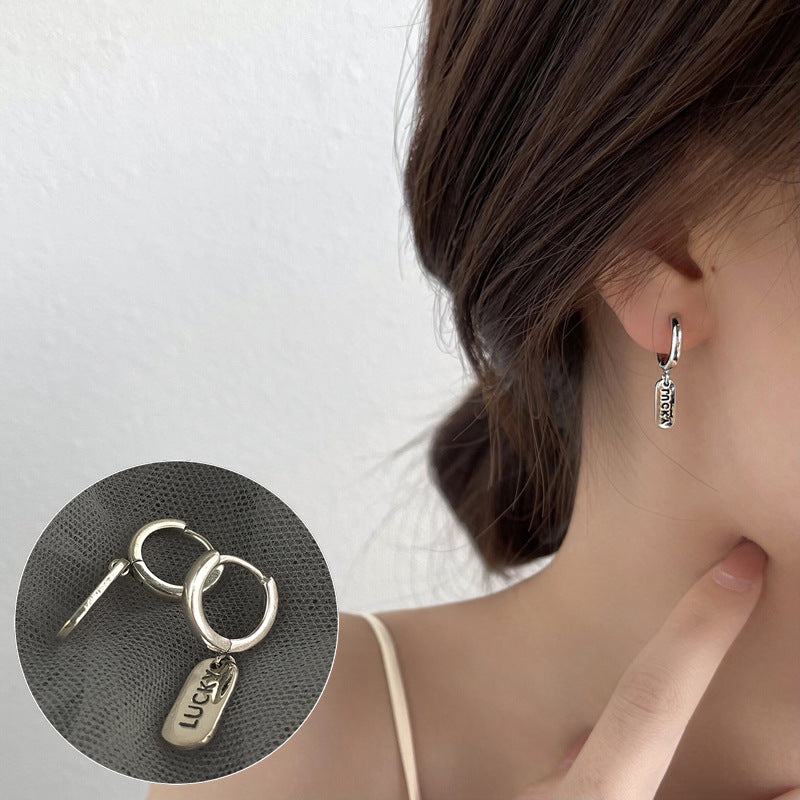 Korean Version Of 925 Silver Personality Lava Earrings Female-Jewearrings