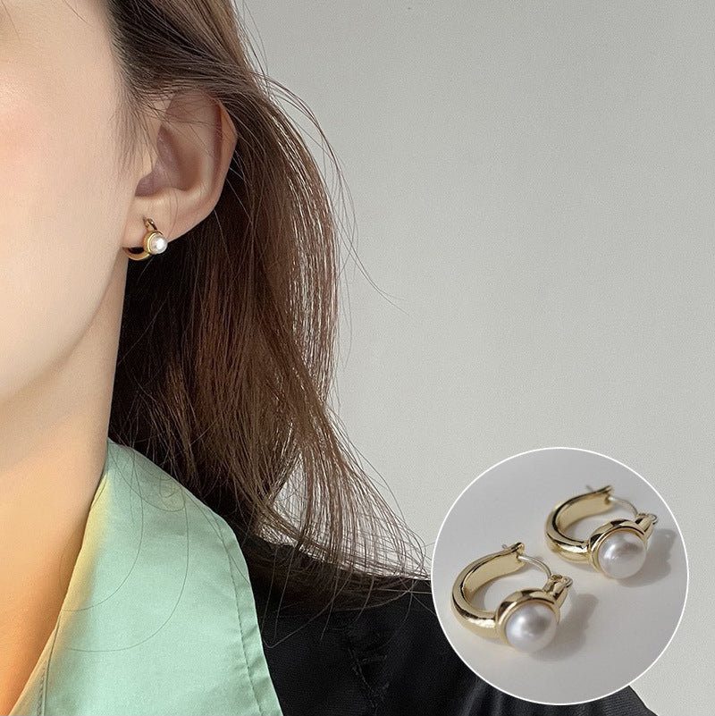 Korean Version Of 925 Silver Personality Lava Earrings Female-Jewearrings