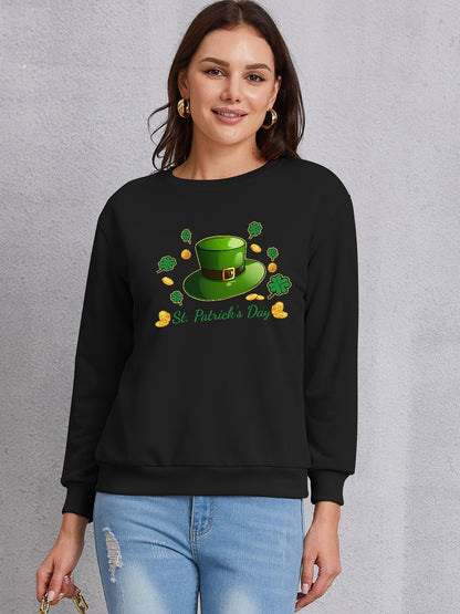 ST. PATRICK'S DAY Round Neck Sweatshirt-Jewearrings