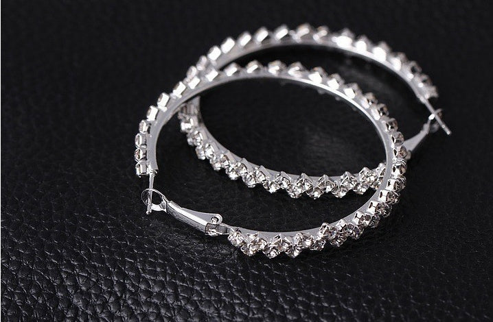 Inner Light Crystal Hoop Earrings-Jewearrings