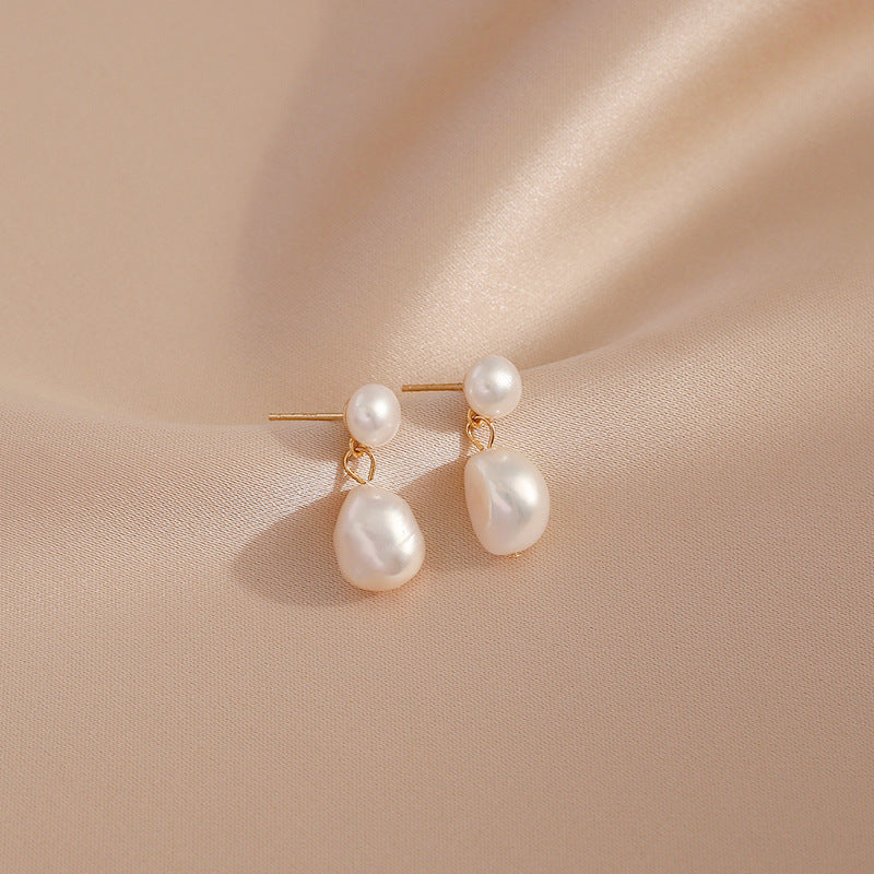 Natural Freshwater Pearl Earrings Are Simple And Trendy-Jewearrings