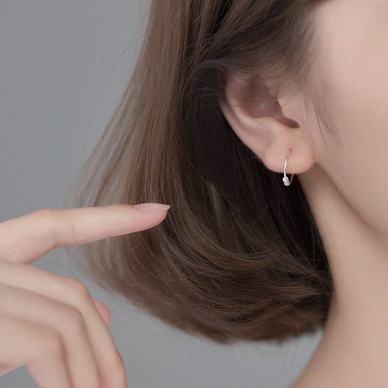 Women's Korean Style Fashion Personality Silver Earrings-Jewearrings