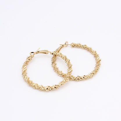 Irregular geometric hoop earrings-Jewearrings