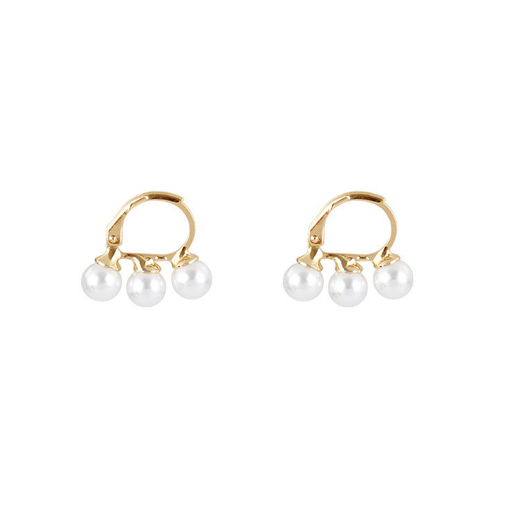 Three pearl earrings-Jewearrings