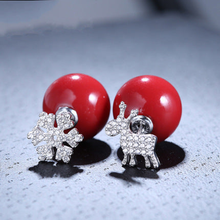 Pearl earrings for Christmas-Jewearrings