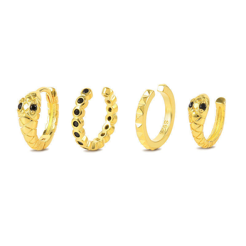 Earrings Ear Clips Bone Clip Set 4-piece Combination-Jewearrings