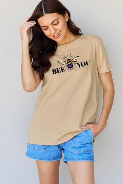 Simply Love Full Size BEE YOU Graphic T-Shirt-Jewearrings