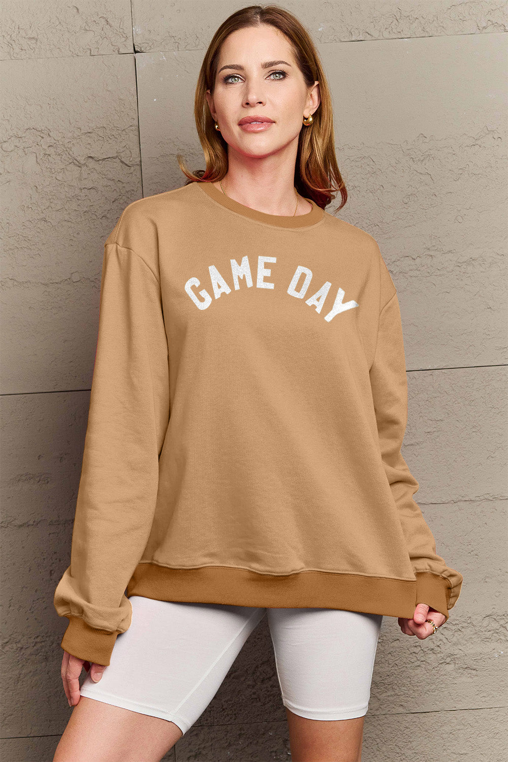 Simply Love Full Size GAME DAY Graphic Sweatshirt-Jewearrings