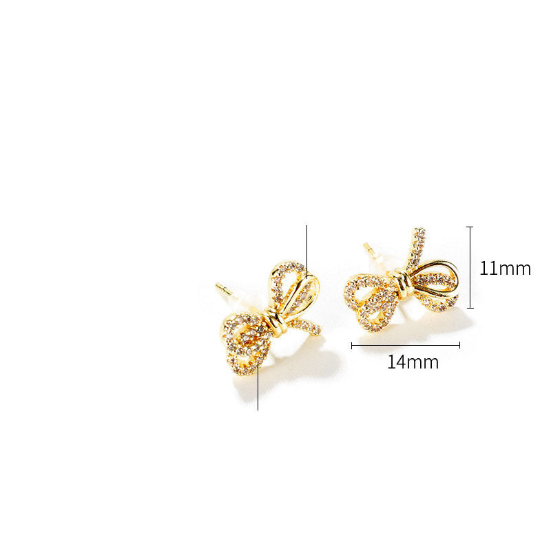 Fashion Simple And Versatile Bow Earrings-Jewearrings