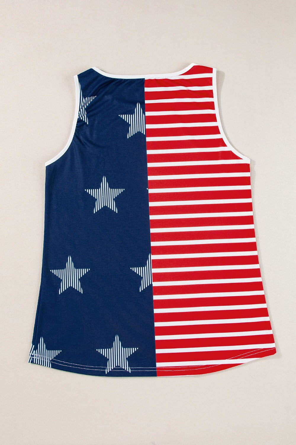 US Flag Round Neck Tank-Jewearrings