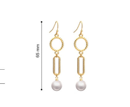 Pearl Earrings Temperament Long Earrings Small Jewelry-Jewearrings