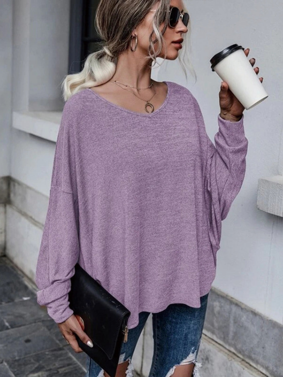 Full Size Round Neck Dropped Shoulder Tied T-Shirt-Jewearrings