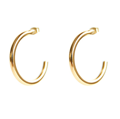 Minimalist C Circle European And American Hoop Wind Ins Super Fire Earrings-Jewearrings