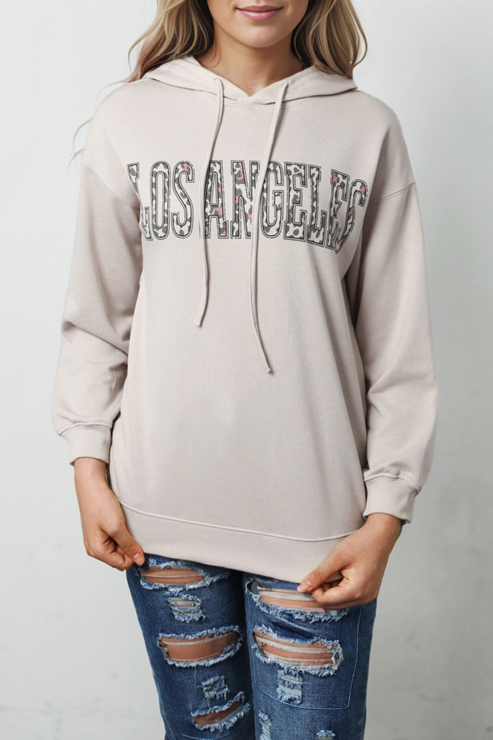 LOS ANGELES Graphic Hoodie-Jewearrings