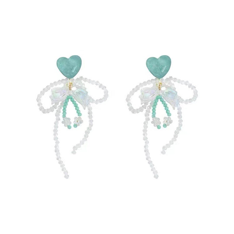 Fashionable Handmade Sweet Bow Earrings-Jewearrings