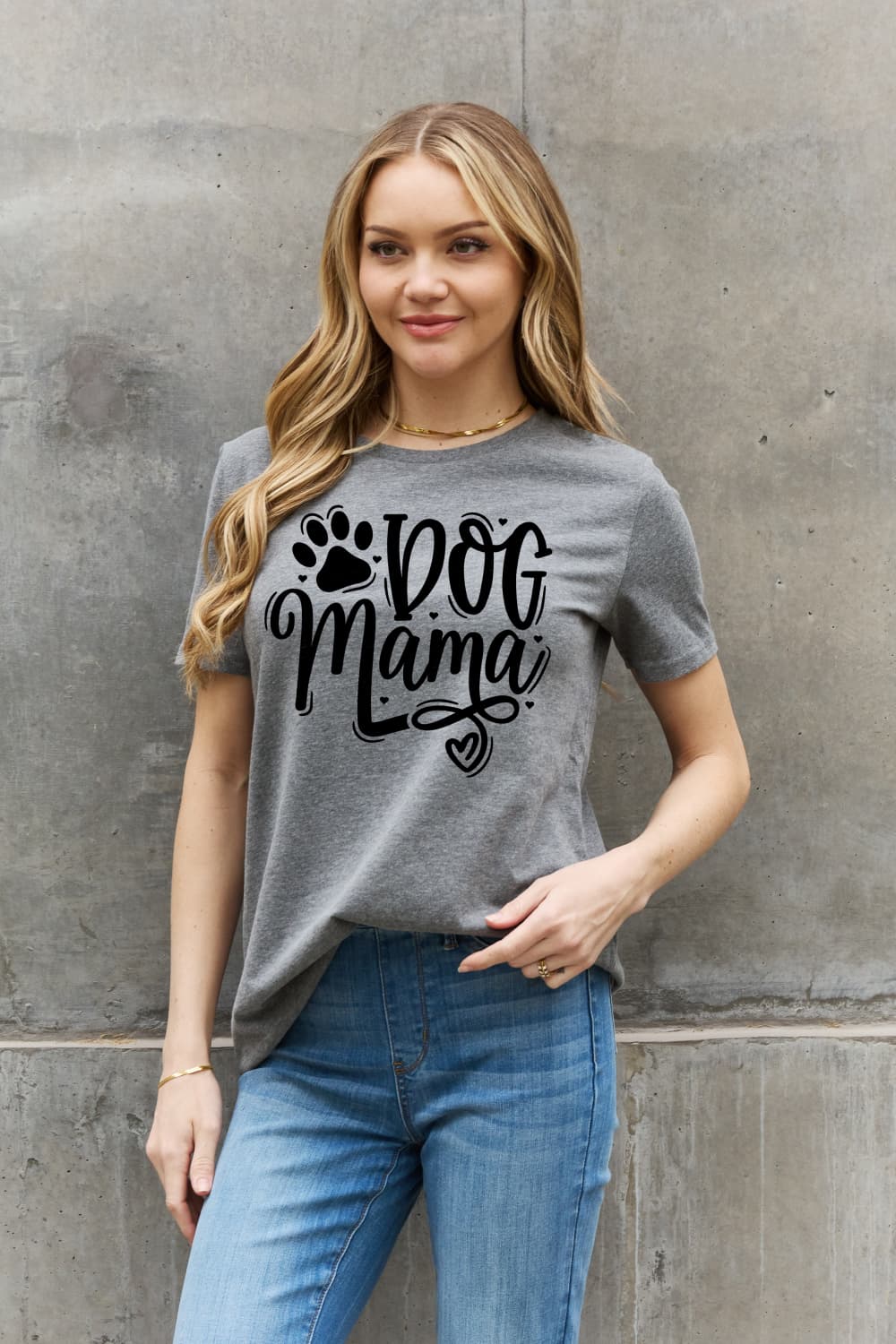 Simply Love Simply Love Full Size DOG MAMA Graphic Cotton T-Shirt-Jewearrings