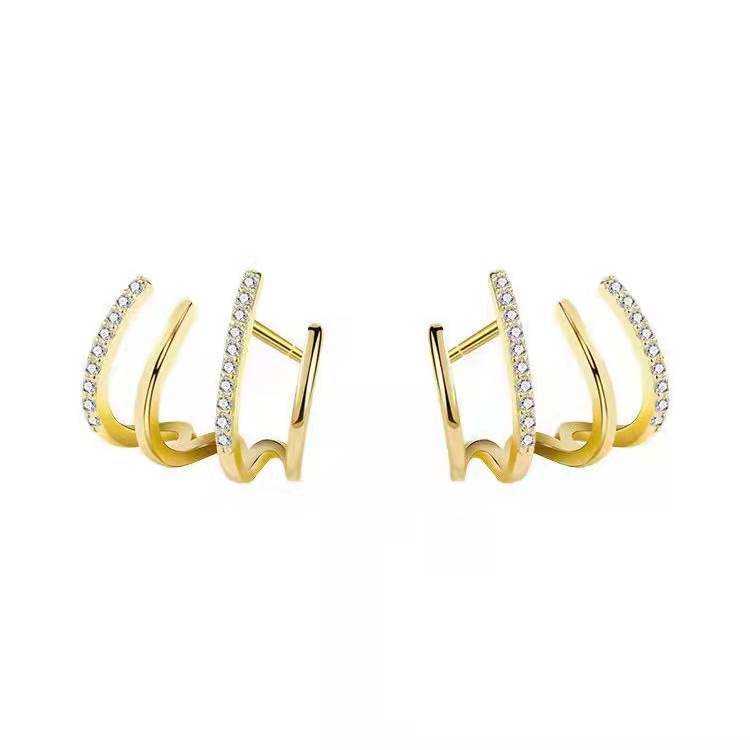 Women's Elegant Fashion Silver Stud Earrings-Jewearrings