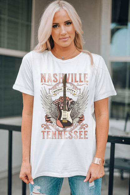 NASHVILLE TENNESSEE Graphic Tee Shirt-Jewearrings