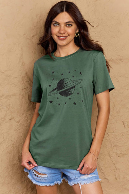 Simply Love Full Size Planet Graphic Cotton T-Shirt-Jewearrings