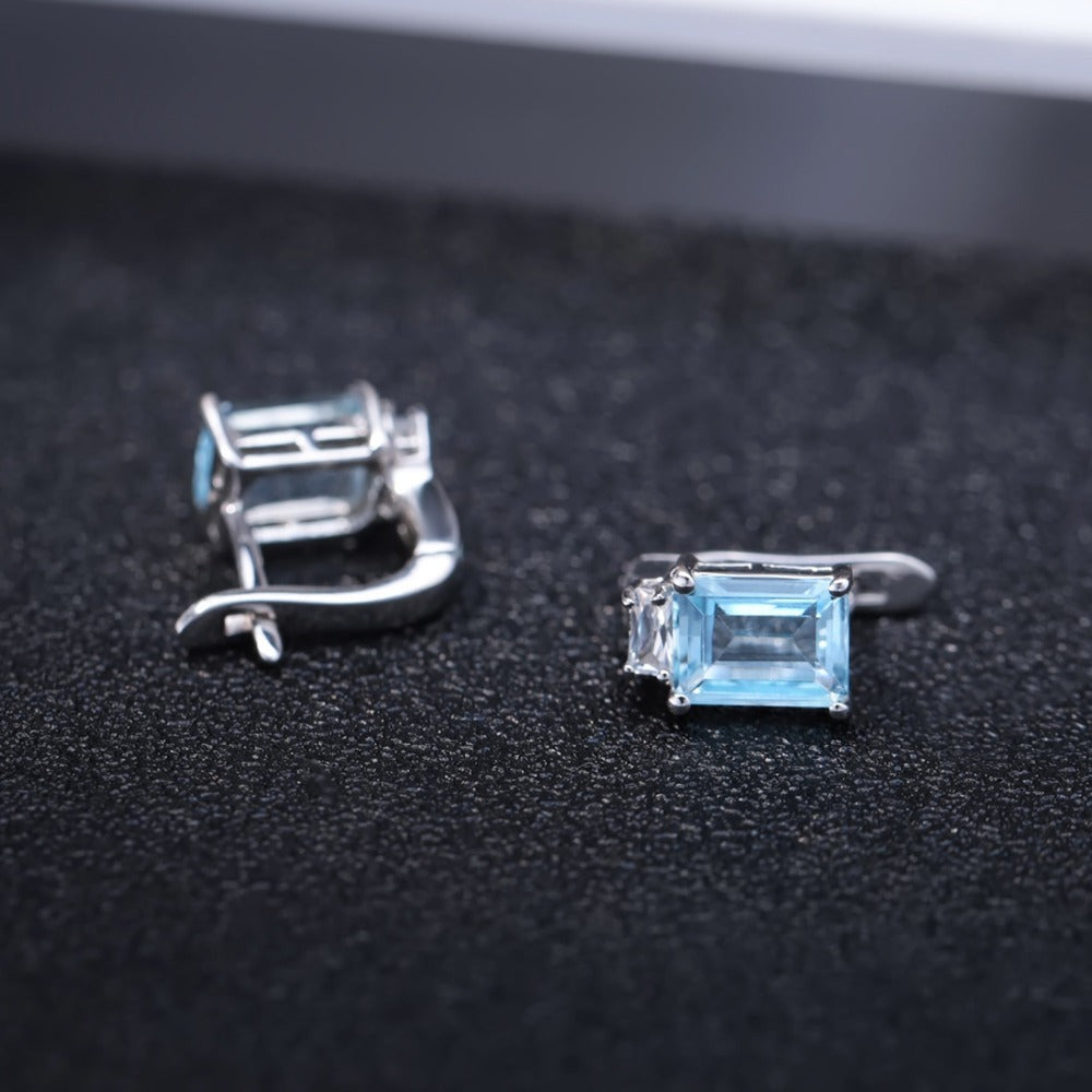 Affordable Luxury Fashion Simple And Natural Topaz Stud Earrings-Jewearrings