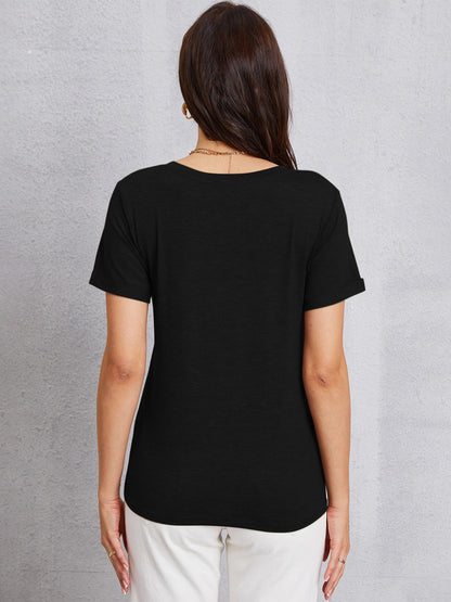 YOU CAN DO THIS COFFEE V-Neck Short Sleeve T-Shirt-Jewearrings