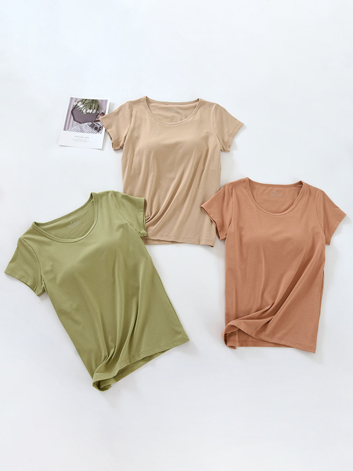 Round Neck Short Sleeve T-Shirt-Jewearrings