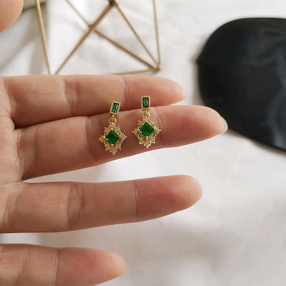 Fairy Emerald Stud Earrings-Jewearrings