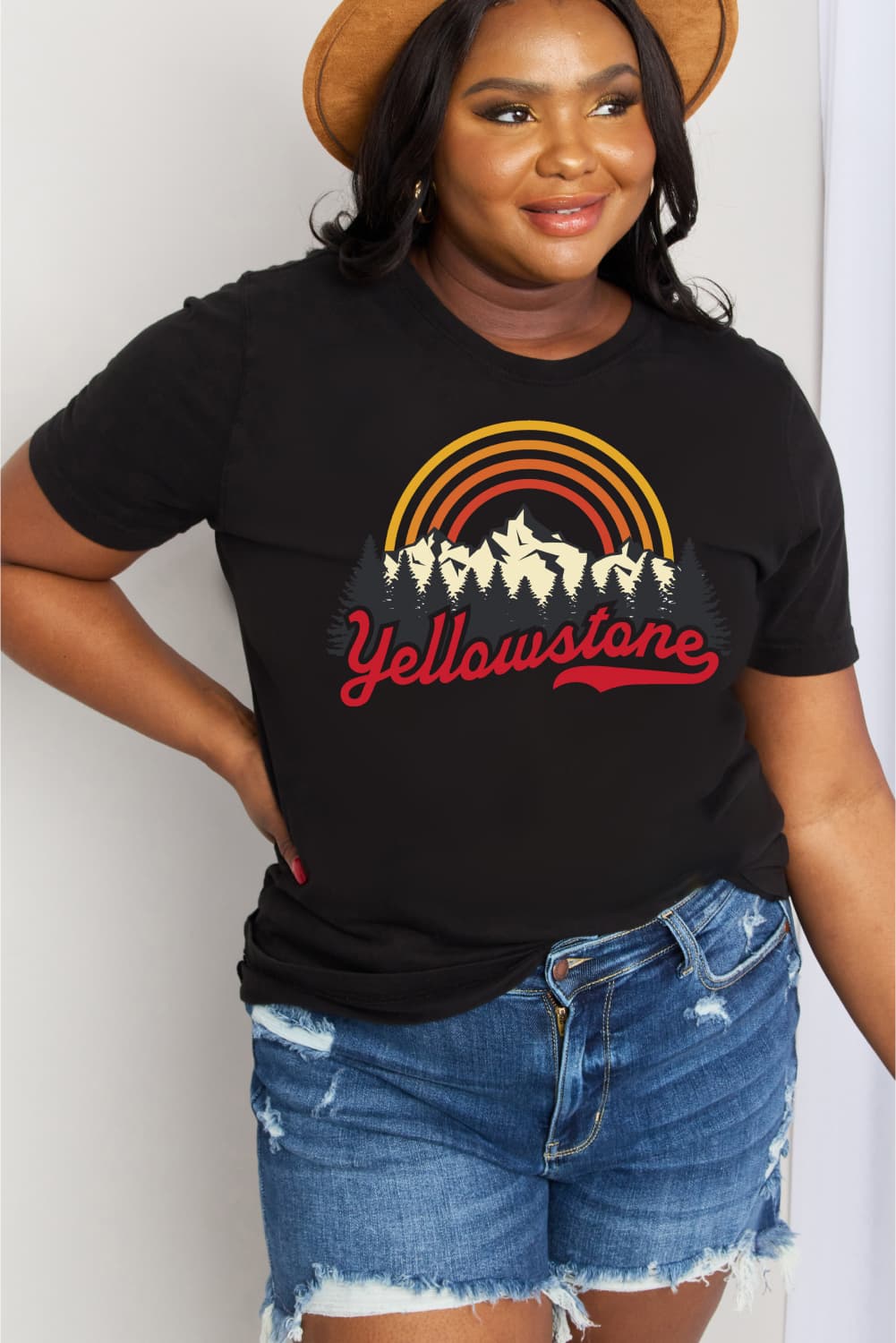 Simply Love Full Size YELLOWSTONE Graphic Cotton Tee-Jewearrings