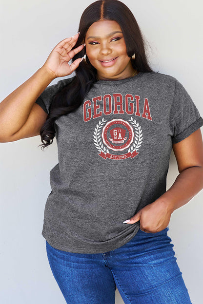 Simply Love Full Size GEORGIA Graphic T-Shirt-Jewearrings