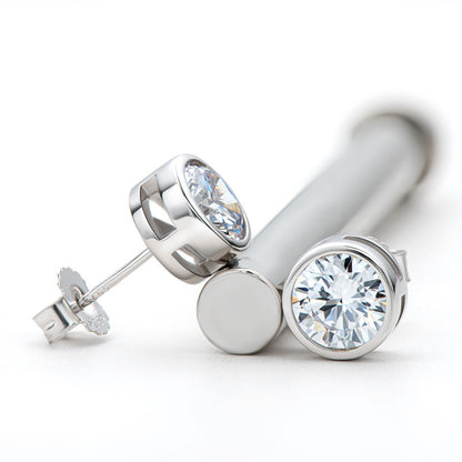 0.51 Carat Moissanite Stud Earrings-Jewearrings