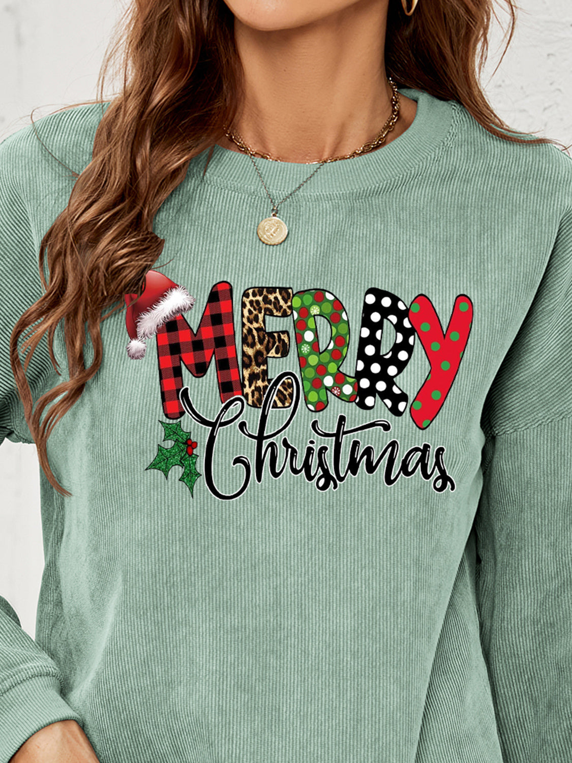 MERRY CHRISTMAS Graphic Sweatshirt-Jewearrings