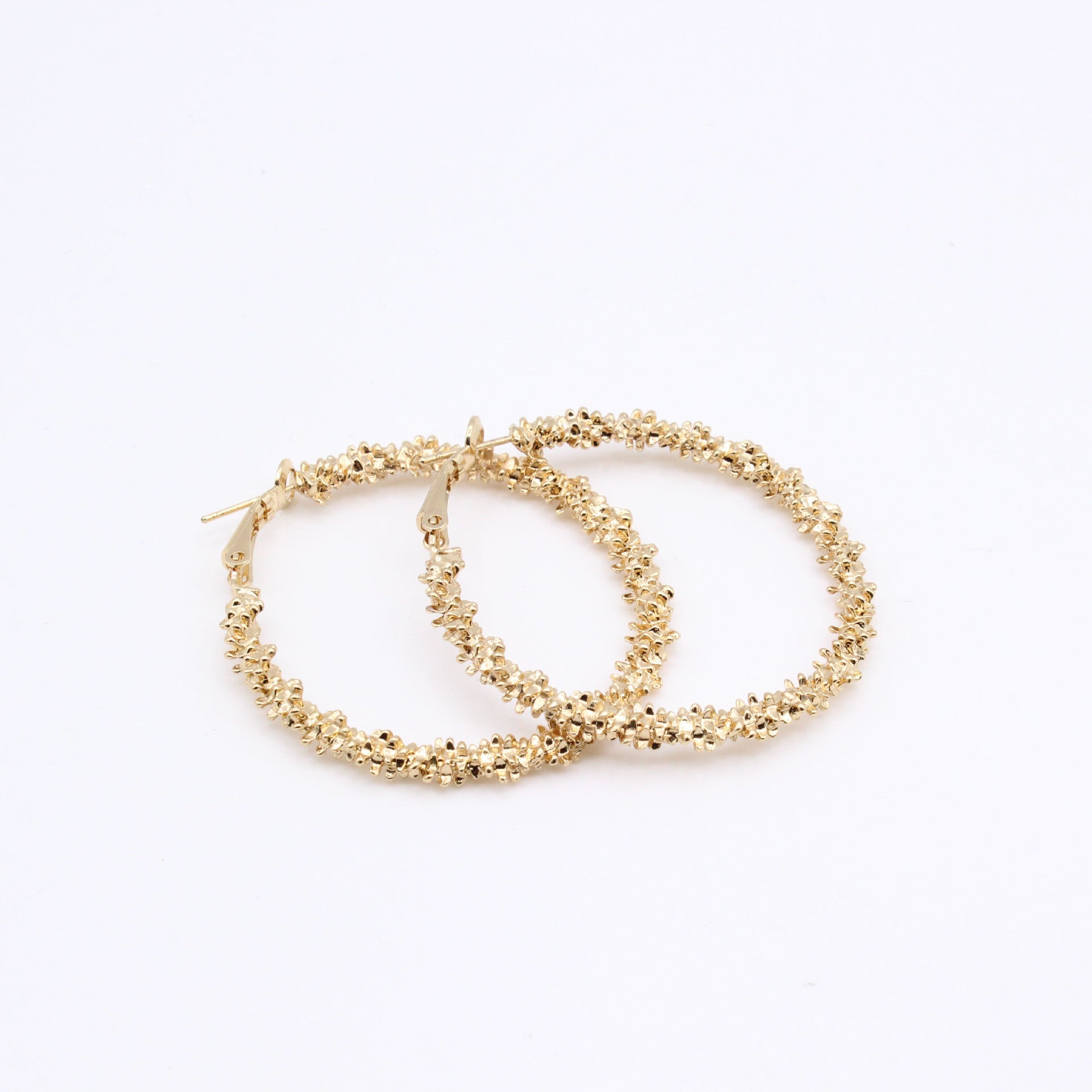 Irregular geometric hoop earrings-Jewearrings