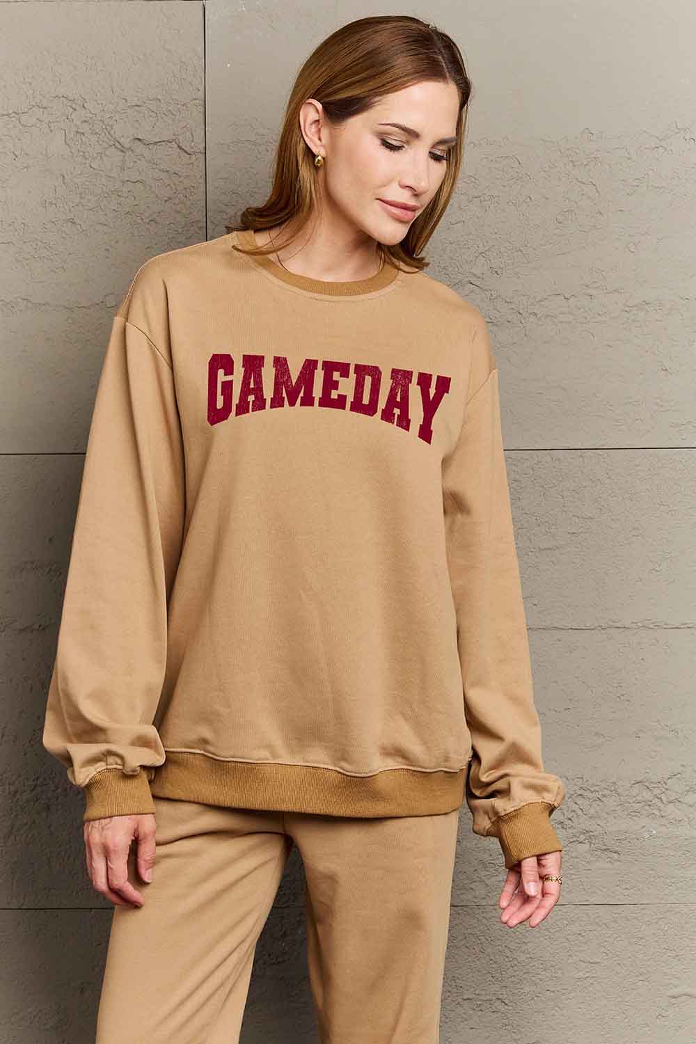 Simply Love Simply Love Full Size GAMEDAY Graphic Sweatshirt-Jewearrings