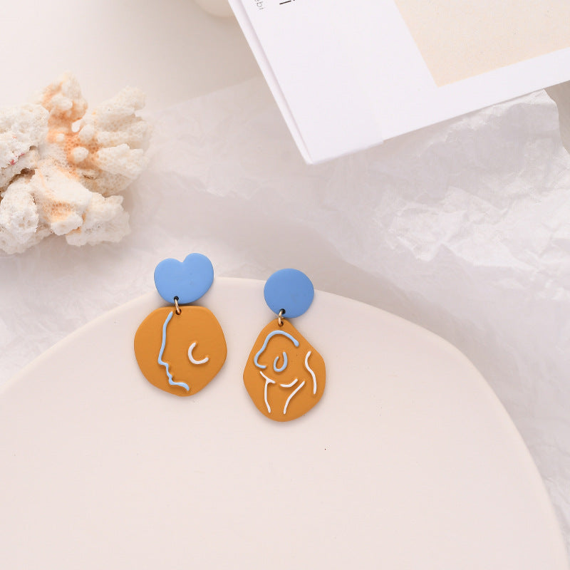 S925 silver needle cute and playful minority Earrings girl soft sister Japanese Earrings funny Flower Earrings ear clip-Jewearrings