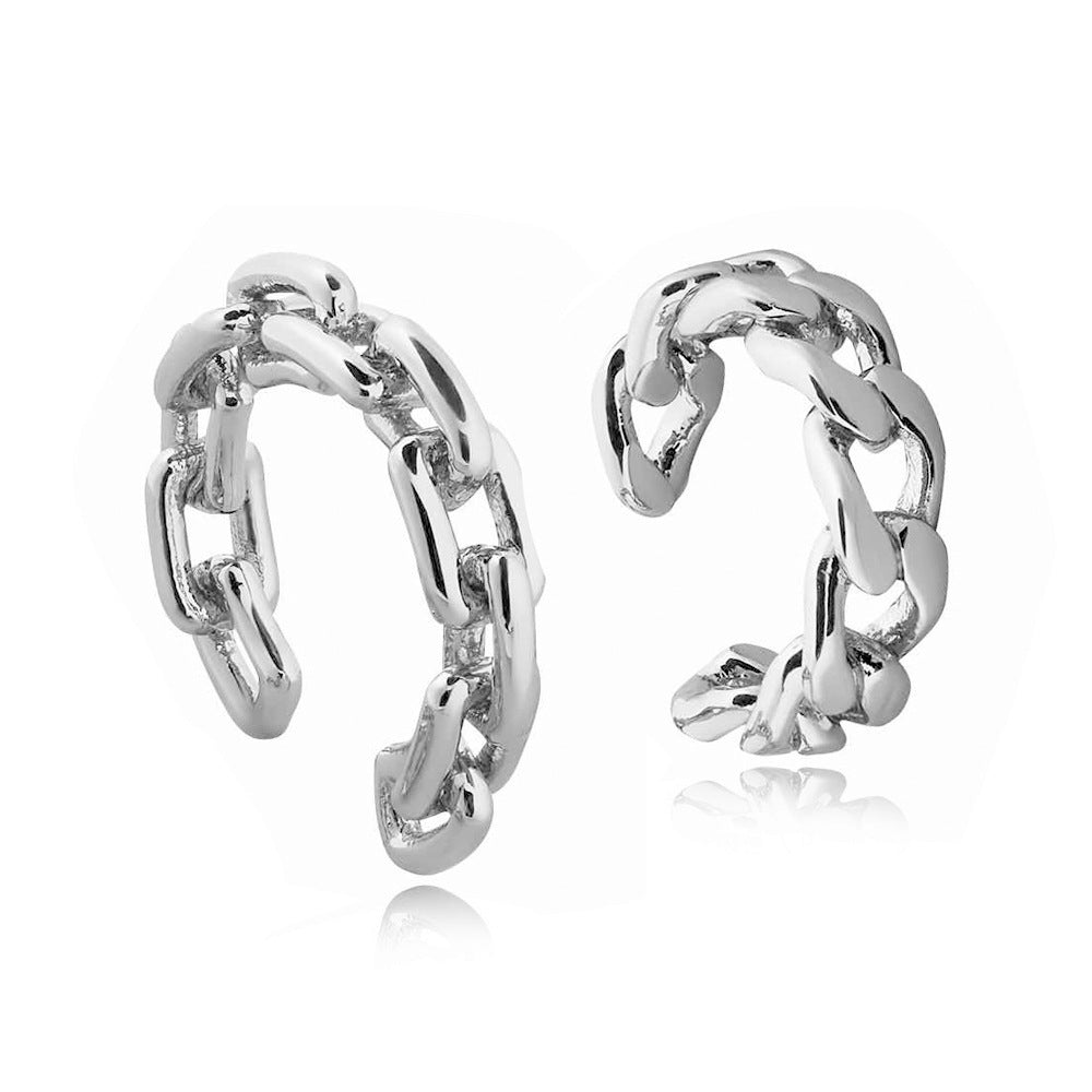 Luxury zircon small stone ear hoop clip earrings-Jewearrings