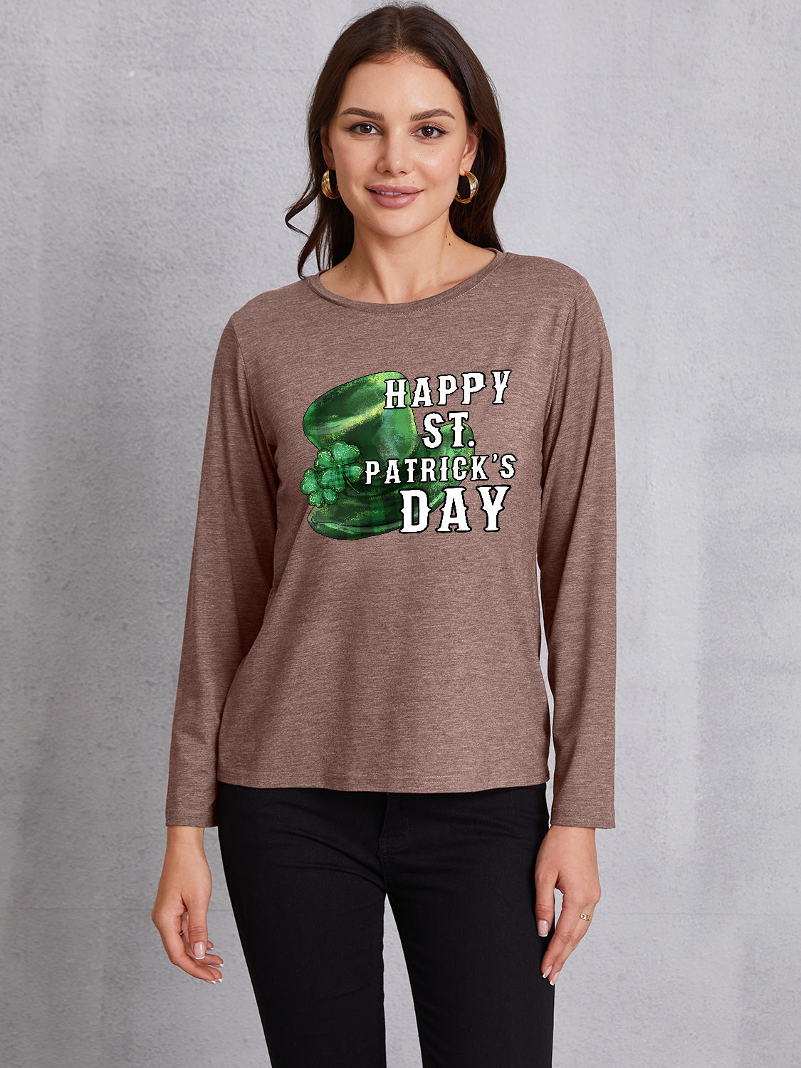 HAPPY ST. PATRICK'S DAY Round Neck T-Shirt-Jewearrings