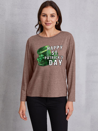 HAPPY ST. PATRICK'S DAY Round Neck T-Shirt-Jewearrings