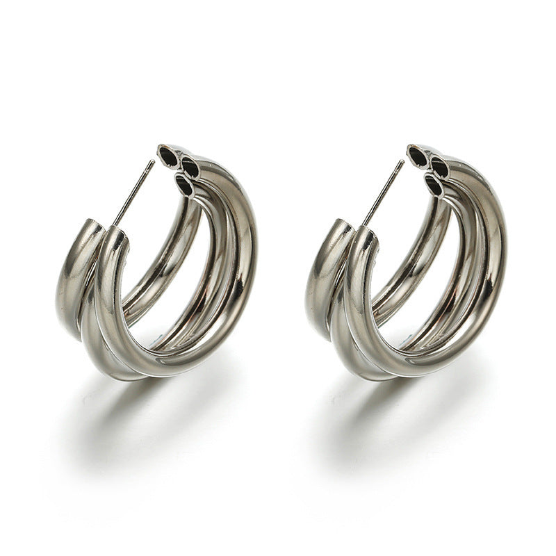 Summer Women's Earrings 925 Silver Needle Pearl Earrings-Jewearrings