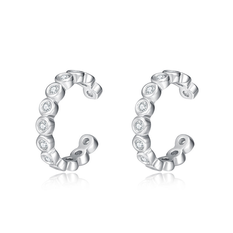 Fashion Personality Women's Sterling Silver Niche Earrings-Jewearrings