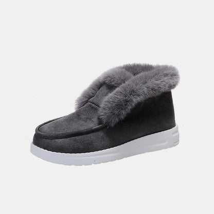 Furry Suede Snow Boots-Jewearrings