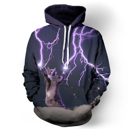 Full Size Printed Drawstring Hoodie with Pockets-Jewearrings