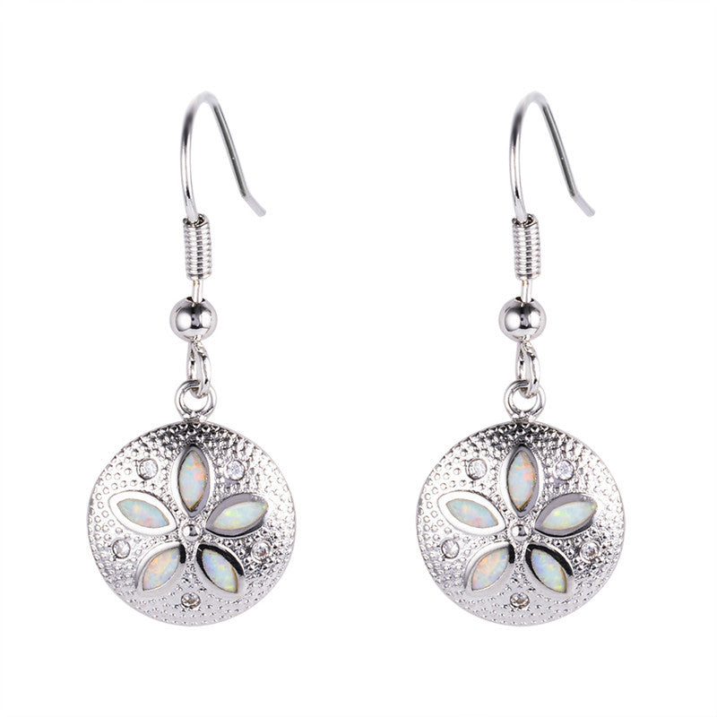 S925 sterling silver flower type ladies pendant earrings-Jewearrings